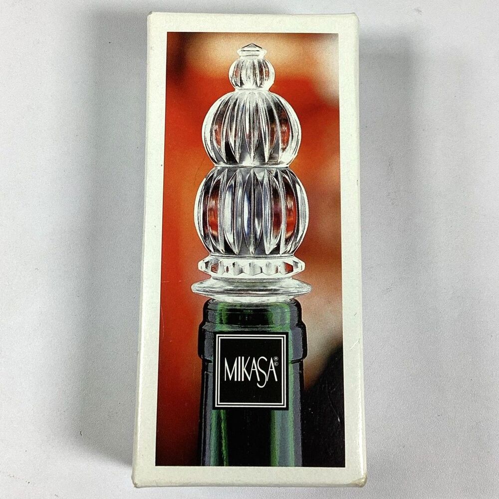 Mikasa Crystal Monterey Decorative Wine Bottle Stopper Topper
